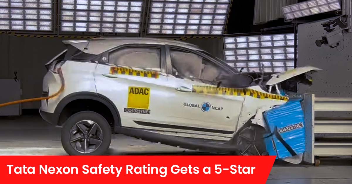 Tata Nexon Safety Rating Gets a 5-Star In Crash Test